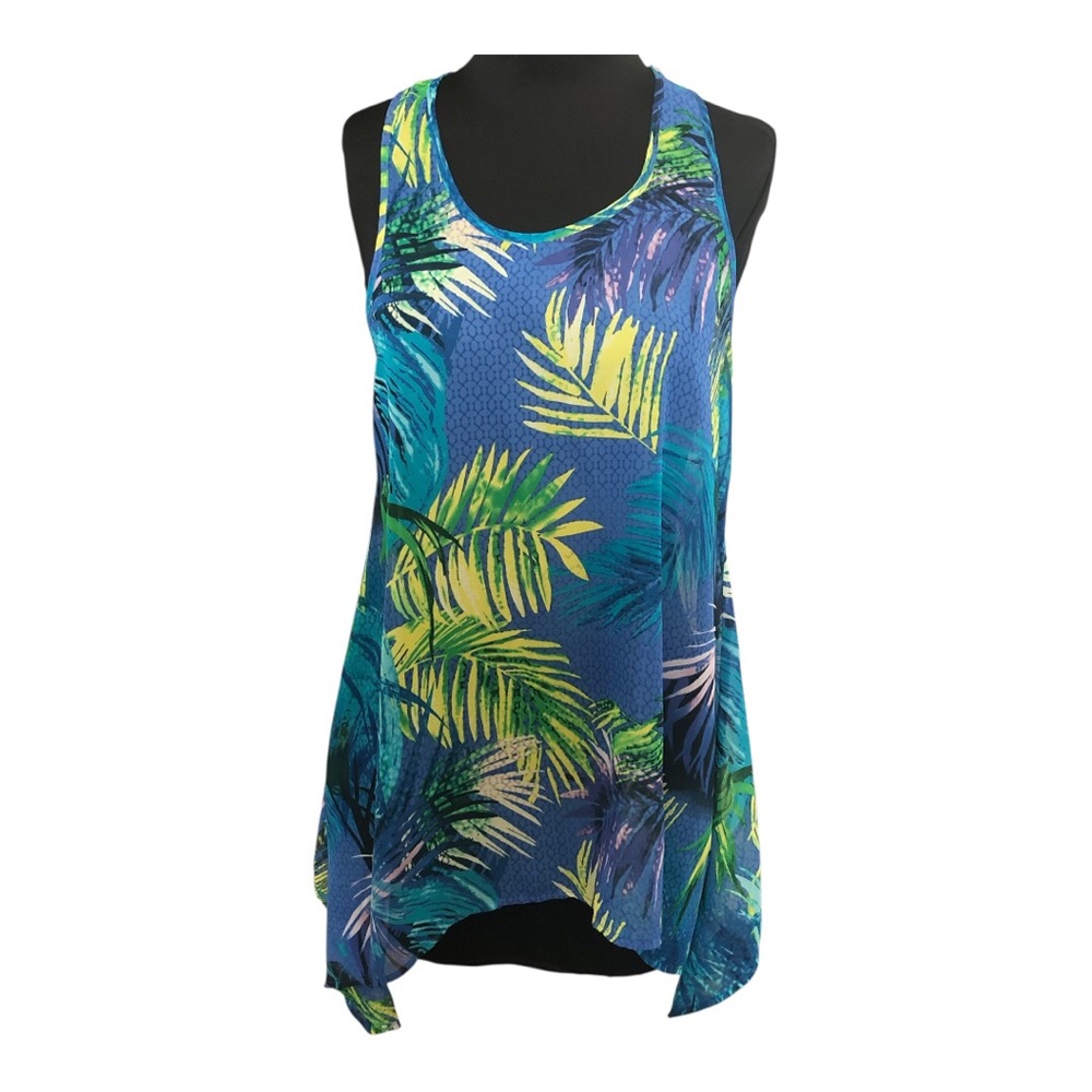 Madison Paige Tropical Blue Multicolor Women's Swim Cover-Up Size M